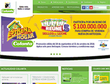 Tablet Screenshot of colanta.com.co
